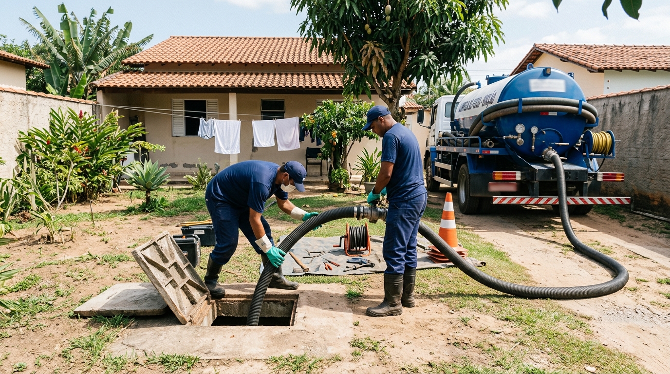 Limpeza de fossa séptica em Santos-SP
